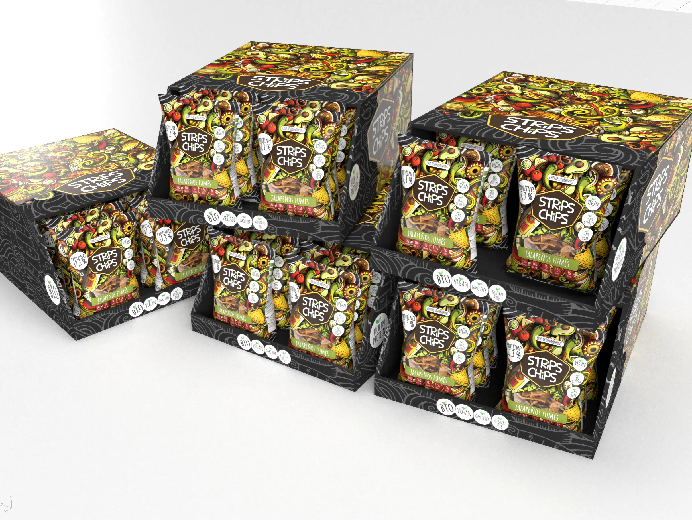 Strips Chips – Design obalů